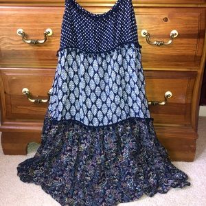 3 Print Layered Dress